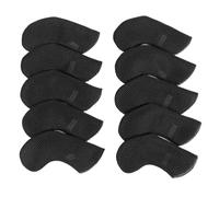 10lots Elastic Iron Headcover Breathable Meshes Protective Sleeves Golfs Accessory For Driver Fairways Hybrids Stretch Cloth Iron Headcovers