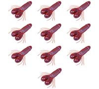 10lots Realistic Soft Baits Slow Sinking Lures with Natural Swimming Motion for Various Water Condition Realistic Soft Artificial Lures