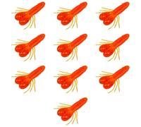 10lots Realistic Soft Baits Slow Sinking Lures with Natural Swimming Motion for Various Water Condition Realistic Soft Artificial Lures