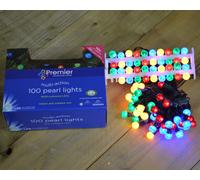 10m 100 LED Premier Multi Action Outdoor Pearl Christmas Lights Multi Coloured Samuel Alexander Multi One Size