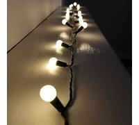 10m 100 LED Premier Multi Action Outdoor Pearl Christmas Lights Warm White