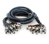 10m 12 Way XLR Male to Female Loom Cable Microphone Stage Snake Multicore Lead