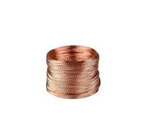 10M 2/4/6/8/10mm Flat Tinned Copper Braid Sleeve Screening Tubular Cable DIY(Copper,8mm)