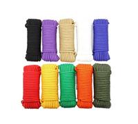 10m 2-8mm Nylon Braided Cord Rope Thread String Strap Necklace Rope for Jewelry Making Crochet for Paracord Bracelet Lanyard(Red,4mm)