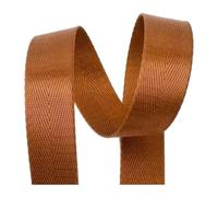 10M 20-50mm Nylon Webbing Tape, 1mm Thick, for Bag Strap and Seat Belt, DIY Sewing Accessory,Brown,20mm