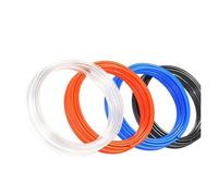 10M/20M/50M/100M Pneumatic Tubing Pipe PU Tube Air Compressor Hose Line Fitting 4MM 6MM 8MM 10MM(Orange 100m,4x2.5mm)