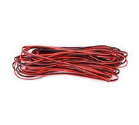 10M 22AWG Electrical Wire - 2 Core Black & Red Cable, Durable Flexible Armoured Wire for Car, LED Strip Light, DIY Electronics, Extension Wiring, Low Voltage Projects