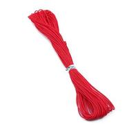 10M 27 Colors Wax Cotton Cord Thread String Strap DIY Woven Bracelet Necklace Jewelry Accessories For Making Bracelet-red-dia 1mm length 1m