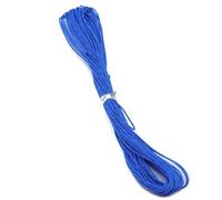 10M 27 Colors Wax Cotton Cord Thread String Strap DIY Woven Necklace Jewelry Accessories For Making -blue-dia 1mm length 1m