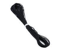 10M 27 Colors Wax Cotton Cord Thread String Strap DIY Woven Necklace Jewelry Accessories For Making -black-dia 1mm length 1m