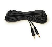 10m 3.5mm to 3.5mm Audio Cable Mini Jack Male to Male Stereo AUX Auxiliary TRS Lead Compatible with Headphone, Phone, Car Audio, Speaker, MP3, Home Stereo, Amp, TV, PC Laptop, HiFi (Black, 10m)