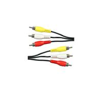 10m 3 RCA Male to Plug Cable Lead PHONO Audio & Video Composite AV TV DVD Wire