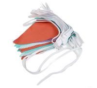10M 33Ft Fabric Bunting Banner for Wedding For Birthday Baby Shower Party Decor Featuring Triangle Flags Suitable for Doors Walls (Green Purple Orange)