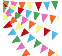 10M/33Ft Multicolor Bunting Banner Wedding For Birthday Baby Shower Party Decor-Multicolor