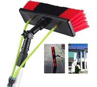 10m/33ft Window Cleaning Pole Water Fed Telescopic Extended Extension Conservatory Hose Fed Brush Kit