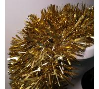 10m (33ft) x 15cm Luxury Chunky Cut Tinsel Garland Christmas Tree Decoration - Gold Samuel Alexander Gold One Size