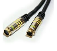 10m 4 Pin S Video Male to Female Socket Cable Lead SVHS Laptop Monitor Mini Din
