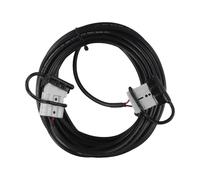 10M 50A Solar Charging Extension Cord with Silver-Plated Contacts for Anderson Connectors, IP20 Rated, 600V DC/AC, 16 AWG, Black for RVs Yachts Buses and Renewable Energy Systems