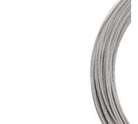 10M/5M 0.5-3mm Diameter 7X7 Structure 304 stainless steel wire rope thin cable softer fishing lifting cable for Garden Climbing Plants, Picture Hanging,Clothe(1.8mmx5M)