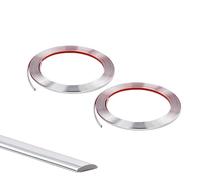 10M(5M*2 Rolls) Silver Flexible Moulding Trim,Self-Adhesive Decorative Edging Strip for Tile,Wall,Mirror, Ceiling,Floor,Panel,Cabinet,Peel and Stick PVC Mirrior Frame Trim,12MM