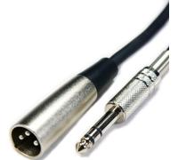 10m 6.35mm 1/4" Stereo Jack Plug to XLR Male Cable 3 Pin Audio Microphone Amp Lead