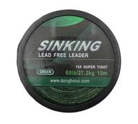 10m/60lb Light Weight Sinking Fishing Leader Highly Density Tightwoven 16 Strands Braided Line For Secure Hook Attachments Tightwoven Strands Braided Line