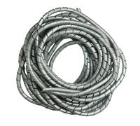 10M 6mm/8mm/10mm/12mm Line Organizer Pipe Protection Flexible Spiral Wrap Winding Cable Wire Protector Cable Sleeve Cover Tub(Grey,8mm)