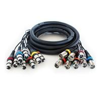 10M 8 Way Xlr Male To Female Loom Cable Microphone Stage Snake Multicore Lead