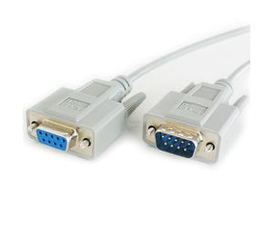 10m 9 Way RS232 Male to Female Null Modem Extension Cable Lead Serial Pin DB9