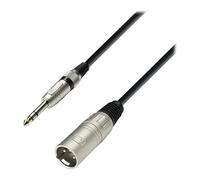 10m Adam Hall Audio Cable Male XLR to Male Stereo Jack