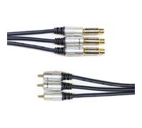 10M - AV Extension Cable - Triple 3 RCA/Phono Male To Female Lead - Audio Video - Loops