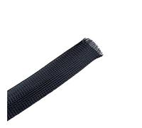 10M Black Expandable Braided Cable Sleeve - Flame-Retardant PET Wire Protection for Home & Office(30mm)