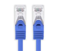 10m - blue - 1 piece Cat7 network cable SFTP patch cable Lankabel raw cable 10GB/s - 500 MHz assembled with 2 RJ45 plugs Cat 6a