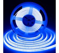 10M Blue COB LED Strip, 24V Easter LED Tape Lights, CRI 93+ High Bright Dotless Cuttable Dimmable Flexible Light for Teen Boys Bedroom TV Backlight Gaming Room Kitchen Cabinet KTV Home Decor(No Plug)