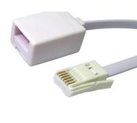 10m BT Telephone Extension Cable - White Coloured