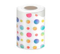 10m Bulletin Board Borders Colorful Dots Border Trim Decorative Sticker Bulletin Border Trim for Classroom Decorations Decorative Sticker Board Colorful Dots