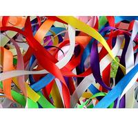 10M Bundles of Assorted Mixed Ribbons, Mix Colours, Sizes, Materials Off Cuts Premium Quality