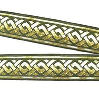 10m Celtic border band 35 mm wide Color: moss green of 1A-short goods 35069-moss