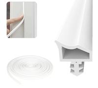10M Door Frame Seal for Sound Insulation, Door Seal White Wooden Frame, Draught excluder and Door Seals, for Moisture Resistance, Sound Insulation and Collision Prevention