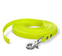 10m drag lead, dog lead, 1 carabiner, neon yellow, very sturdy, dirt and water repellent