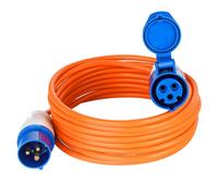 10M Extension Lead - Heavy Duty Caravan Hook Up Cable 240V 16amp Camping Extension Lead High Visibility Orange Mains Power Lead Ideal For Campervans & Motorhomes