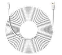 10m Extra Long USB C Cable Power Extension Cord USBA to USB C Fast Charge Cable Compatible with Mi Smart 2K Camera C301 C400 C500 Pro CCTV for Security Camera White (No Data)