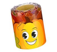 10m Fall Pumpkin Bulletin Border Trim Autumn Classroom Thanksgiving Decorative Board Stickers Bulletin Board Borders