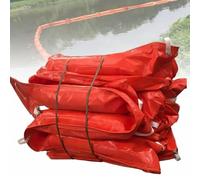 10M Flood Barrier, PVC Floating Oil Boom, Solid Floating Garbage Containment for River Surface, Recyclable Containment Industrial Spill Barrier for Waterweed/Water Surfaces Garbage 1000x60cm