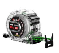 10m Fluorescent Transparent Retractable Tape Measure - Double-sided Scale, Metric Steel Precision Measuring Tape Measure, Metal Stainless Steel Automatic Telescopic Tape Measure for Industry And Home