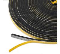10m Foam Tape,Weather Stripping Door Seal Strip,Self Adhesive Foam Strip,Anti-Collision,Anti-Vibration,Thermal Insulation,Waterproof,6 mm(W) x 3 mm(T),Black