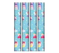 10m Gift Wrapping Paper 4x2.5m Rolls - Fairy Princess and Castles