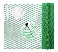 10m Green Chicken Wire Mesh Roll Coastal-Grade Durability | Chicken Wire Plastic Mesh Fencing, Weather-Resistance, for Garden Fencing & Planting, Garden Netting Mesh, Chicken & Pet