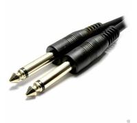 10m Guitar Audio Cable Lead 6.35mm 1/4 inch Mono Plug to 6.35mm Mono Plug