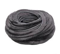10M Hairy Seal Brush Pile Weather Strip for Sliding Doors, Dustproof, Windproof, Soundproof Draught Excluder (5mm x 12mm)